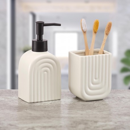 TOOTHBRUSH HOLDER RAINBOW CREAM