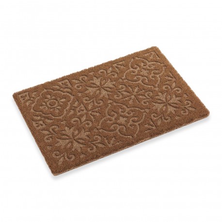 PRESSED TILE DESIGN COIR DOORMAT