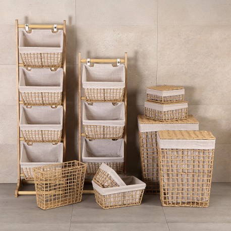 BATHROOM UNIT 4 BASKETS BROWN NADIR