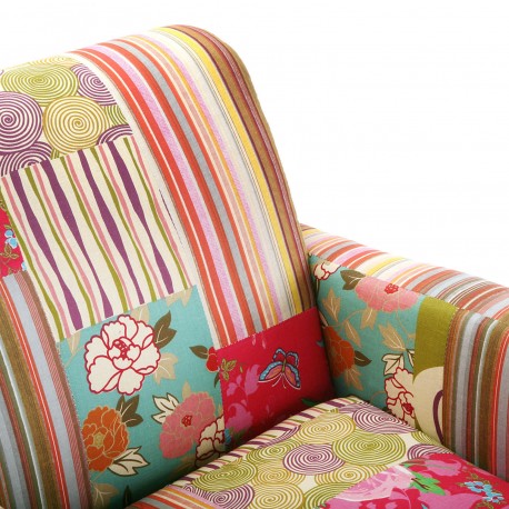 ARMCHAIR PINK PATCHWORK