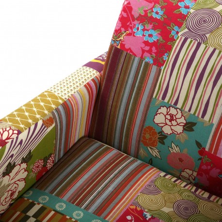 ARMCHAIR PINK PATCHWORK