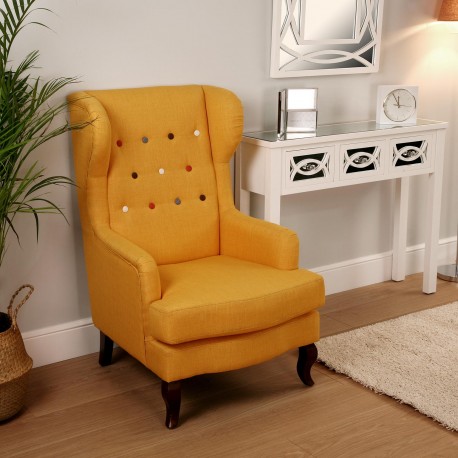 ARMCHAIR MUSTARD BUTTONS
