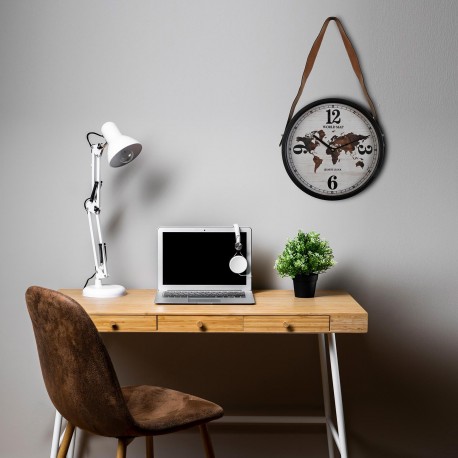 WORLD MAP WALL CLOCK 35 CM