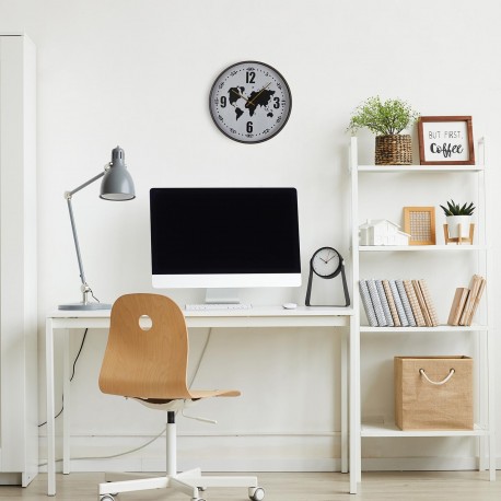 MAP WALL CLOCK 40.6 CM