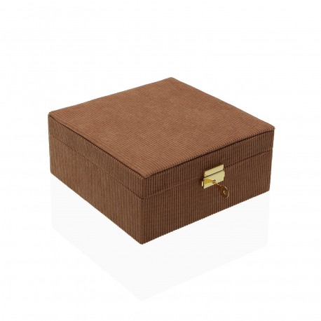 VELVET JEWELRY BOX TERRACOTA
