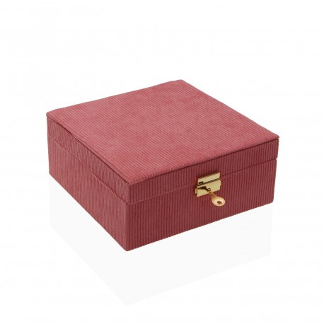 VELVET JEWELRY BOX RED