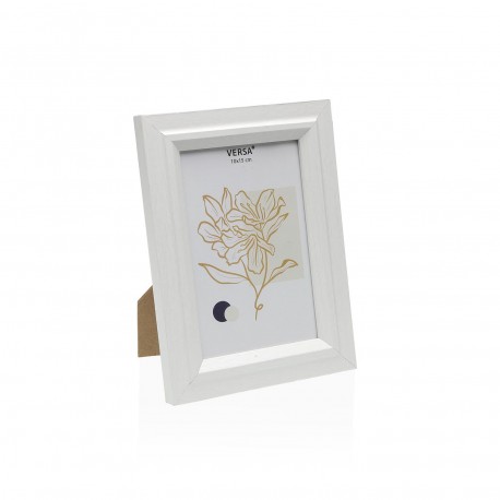 WHITE WOODEN PHOTO FRAME 10 X 15