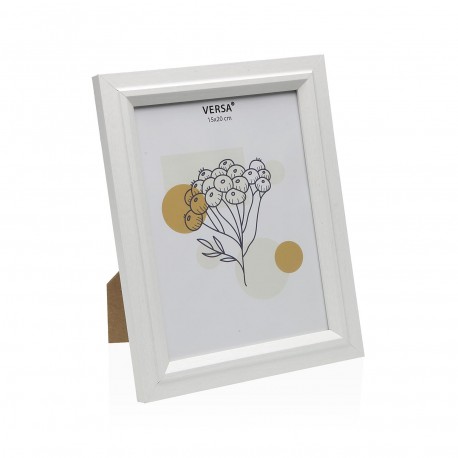 WHITE WOODEN PHOTO FRAME 15 X 20