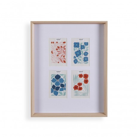 WOODEN PHOTO FRAME FOR 4 PHOTOS 10 X 15