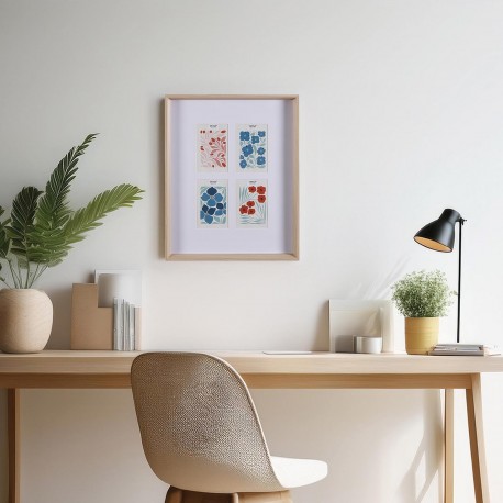 WOODEN PHOTO FRAME FOR 4 PHOTOS 10 X 15