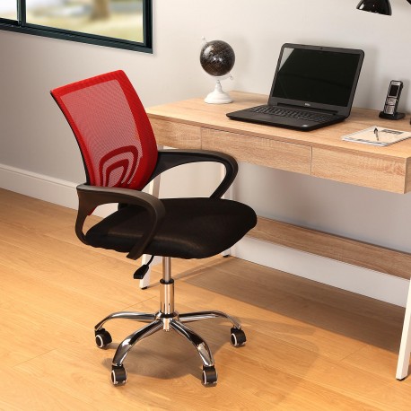 BLACK / RED OFFICE CHAIR