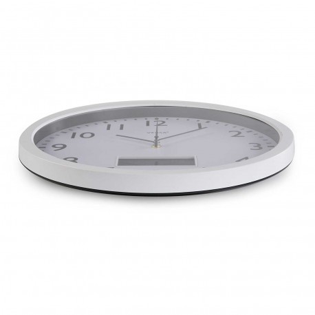 WHITE METEO WALL CLOCK