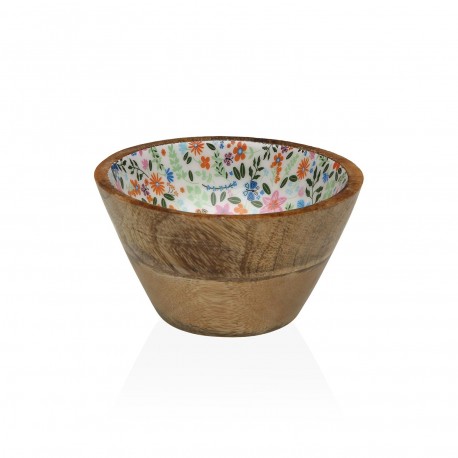 FLOWERS ENAMELED BOWL