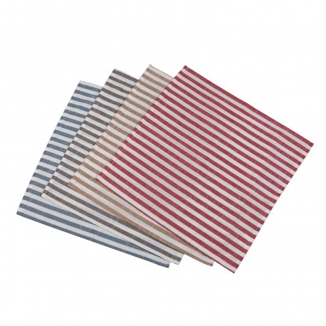 ASSORTED STRIPES KITCHEN CLOTH 50X50CM