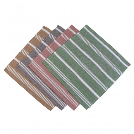 ASSORTED STRIPES KITCHEN CLOTH 50X50CM