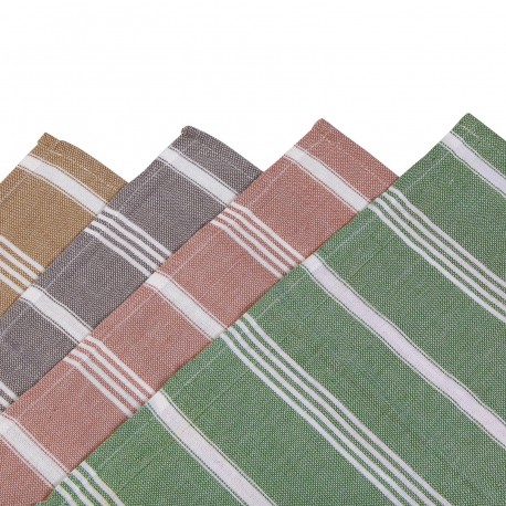 ASSORTED STRIPES KITCHEN CLOTH 50X50CM