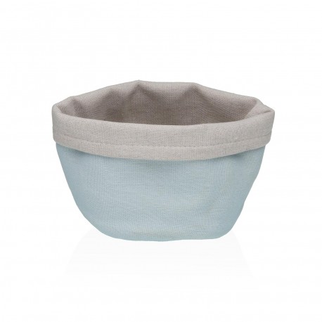 LIGHT BLUE AQUA FABRIC BASKET