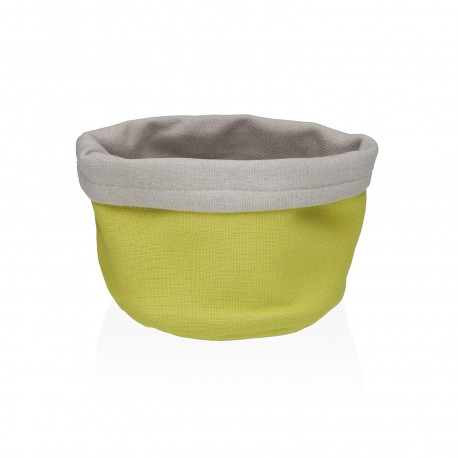 YELLOW LEMON FABRIC BASKET