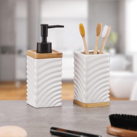 WHITE WAVES SOAP DISPENSER