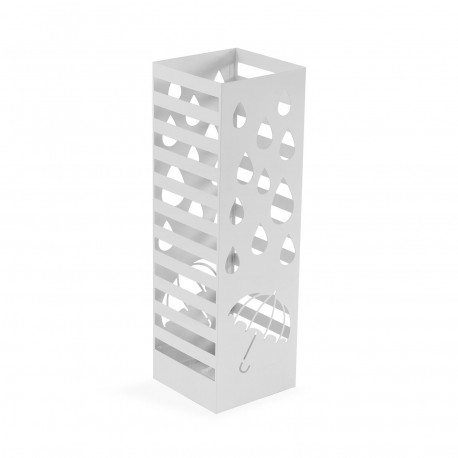 WHITE METAL UMBRELLA STAND "RAIN"