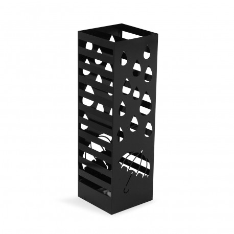 BLACK METAL UMBRELLA STAND "RAIN"