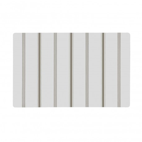 GREEN PLACEMAT WITH WHITE STRIPES