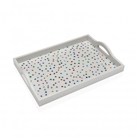 WOODEN TRAY DOTTY 34 X 24