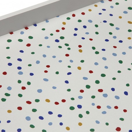 WOODEN TRAY DOTTY 34 X 24