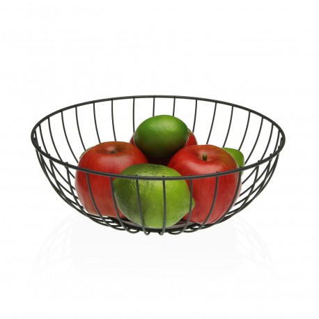 WHITE METAL BASKET LIGNE