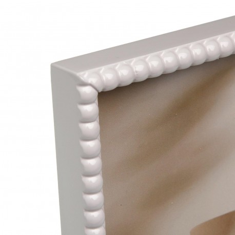 WHITE BEAD PHOTO FRAME 10X15