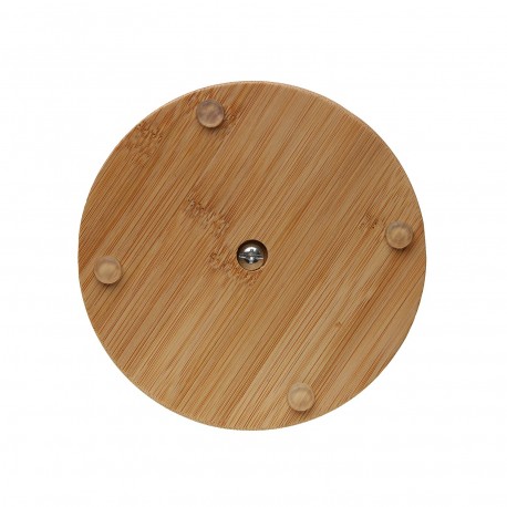 BLACK ROLL HOLDER W/ BAMBOO BASE