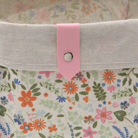 3 SQUARE BASKETS SET FLOWERS