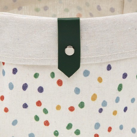 3 SQUARE BASKETS SET DOTTY
