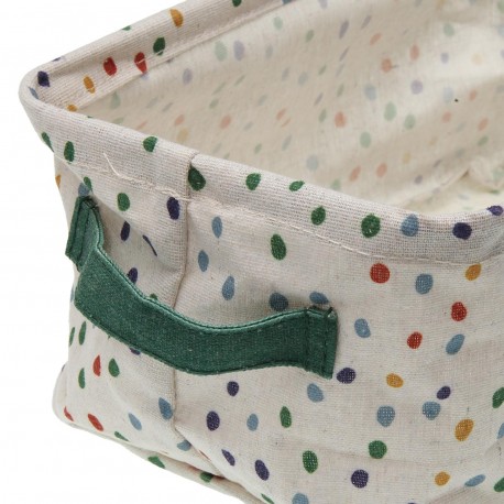3 RECTANGULAR BASKETS SET DOTTY