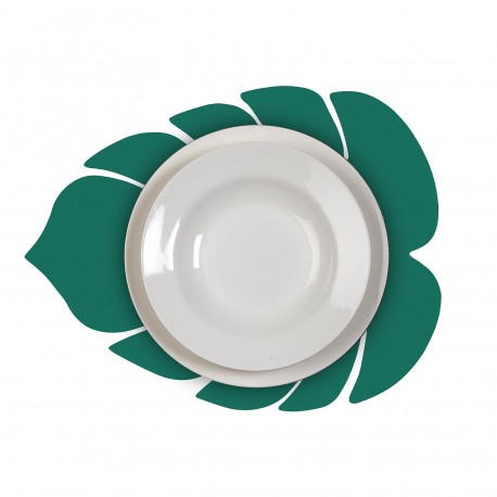 TURQUOISE LEAF PLACEMAT