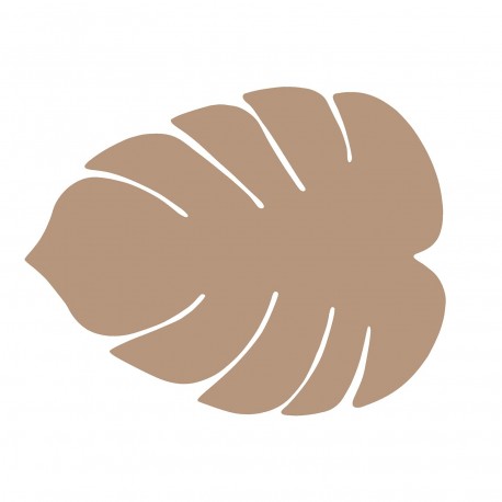 BEIGE LEAF PLACEMAT