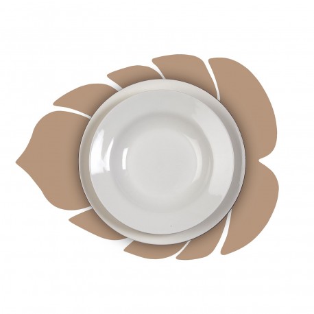 BEIGE LEAF PLACEMAT