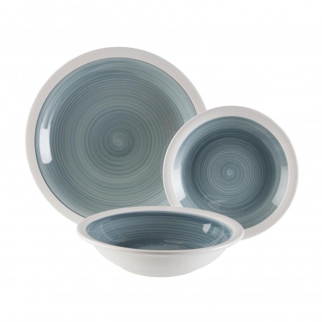 18-PIECE LEGRAND BLUE DINNER SET