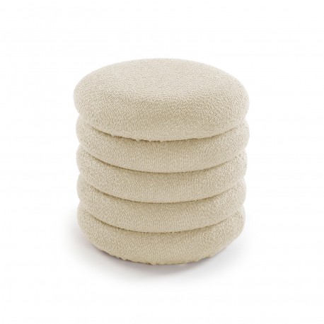BEIGE LIRA STORAGE POUFFE