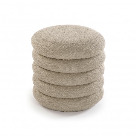 BROWN LIRA STORAGE POUFFE