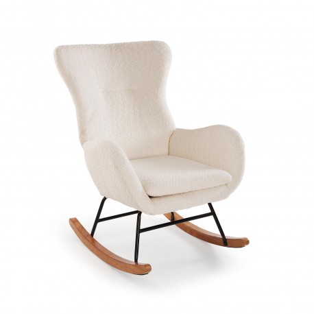 WHITE KORA ROCKING CHAIR