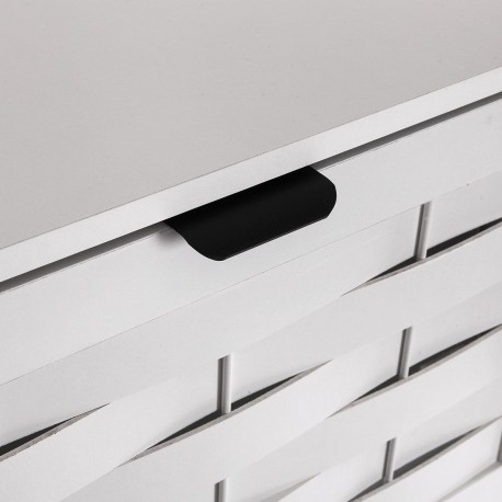 WHITE VIKEN 2-DRAWER SHOE CABINET