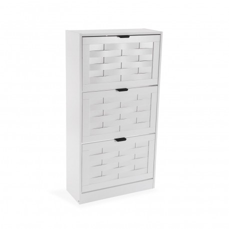 WHITE VIKEN 3-DRAWER SHOE CABINET