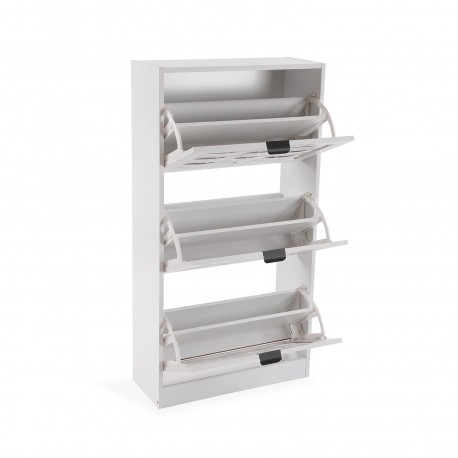 WHITE VIKEN 3-DRAWER SHOE CABINET