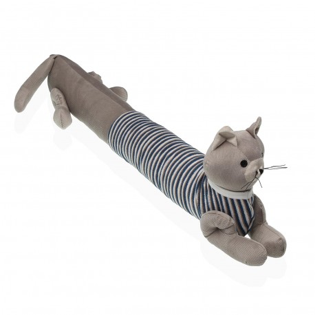 CAT DOORSTOP WITH STRIPED SHIRT