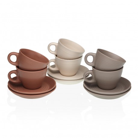 SET OF 6 TEA CUPS WITH SAUCERS AWA