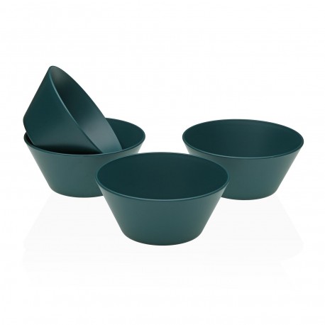 SET OF 4 BLUE BOWLS