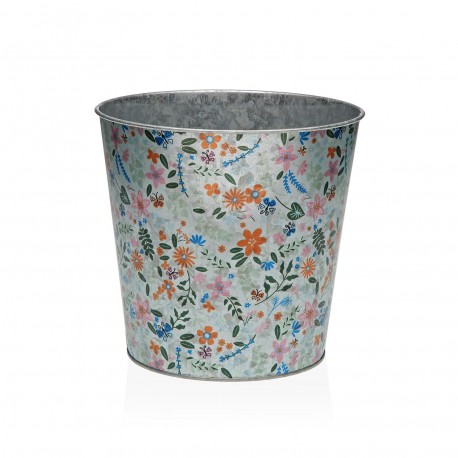 FLOWER ROSE XL METAL FLOWERPOT