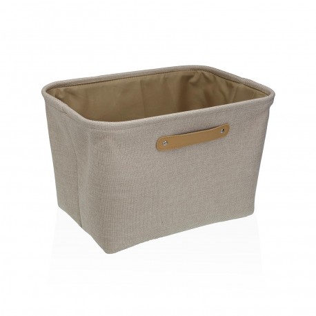 BEIGE RECTANGULAR BASKET