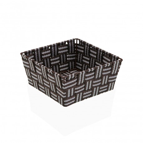 DARK BROWN SQUARE BASKET
